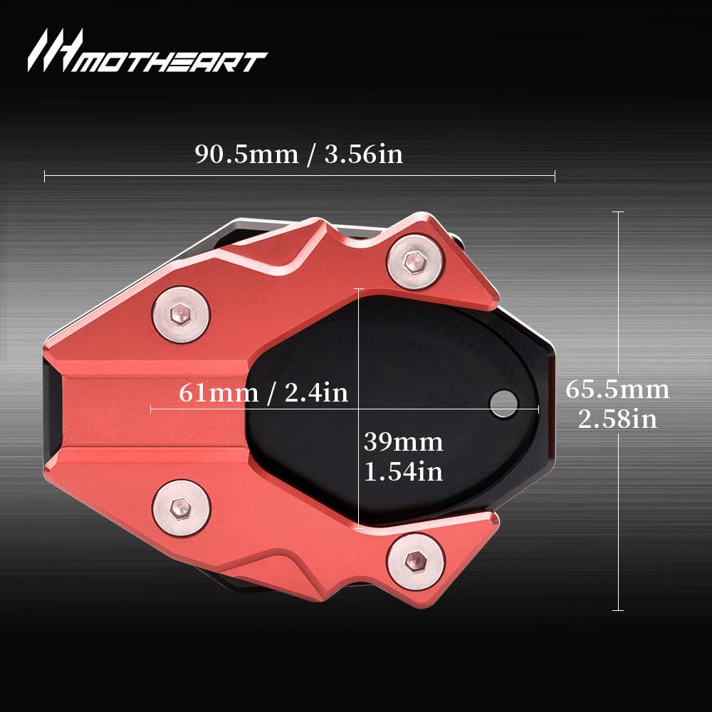 MotHeart Side Stand Plate for Ninja ZX-4RR 2023-2024 Ninja ZX-4R 2024-2025 Bike Parts Side