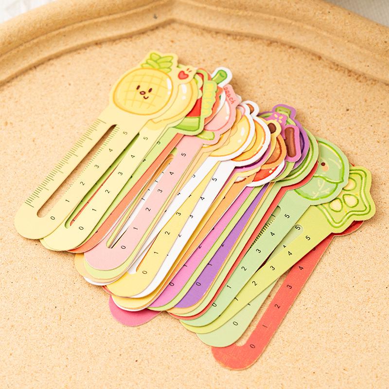Adorable Cartoon Ruler Bookmark: Multifunctional Student Page Clip & Children's Reward Gift