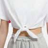 Nike Crop Tops Women's White Crew Neck Moderate DX6292-100