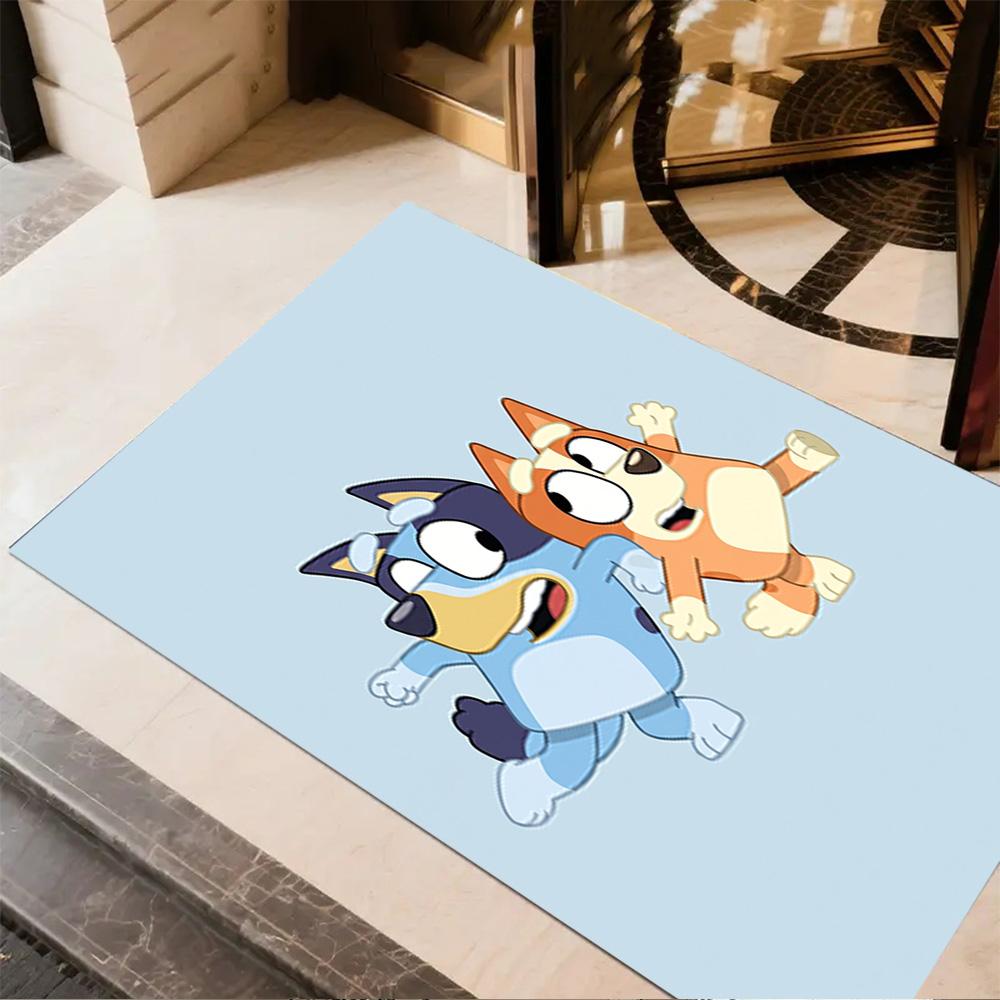 Bluey Bingo Adventure Floor Mat Suitable for Entryway Outdoor Living Rooms Kitchen Antislip Carpet Office home decor