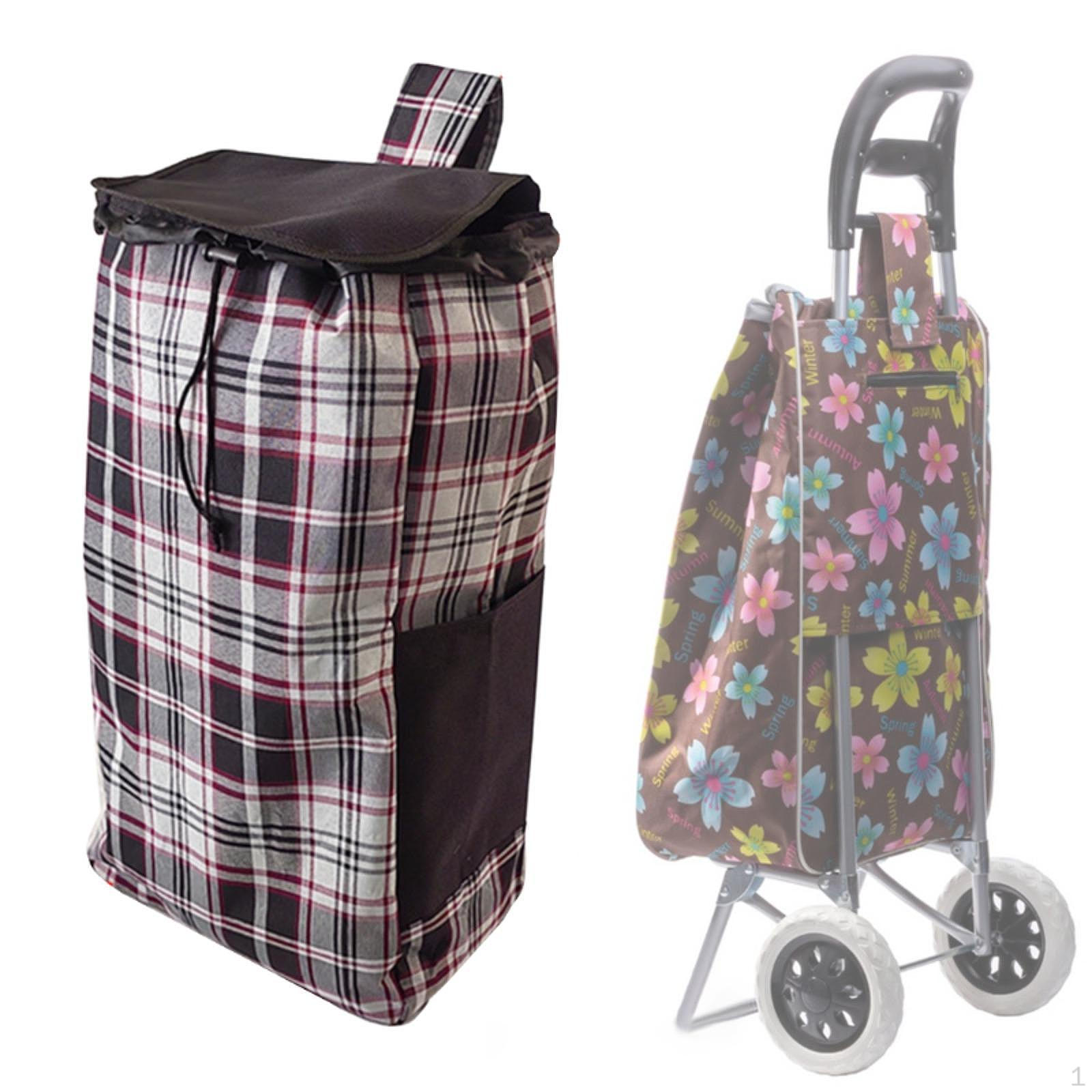 

Сумка для продуктовой тележки, сменная, для использования в помещении, с карманом Grey White