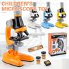 Children's Small Microscope Toys with Base Ergonomic Design Magnification Lens for Kids Boy Girl