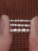 925 Silver Simplicity Classic Zircon Bead Ring For Women Engagement Wedding Luxury Fashion High Quality Fine Jewelry