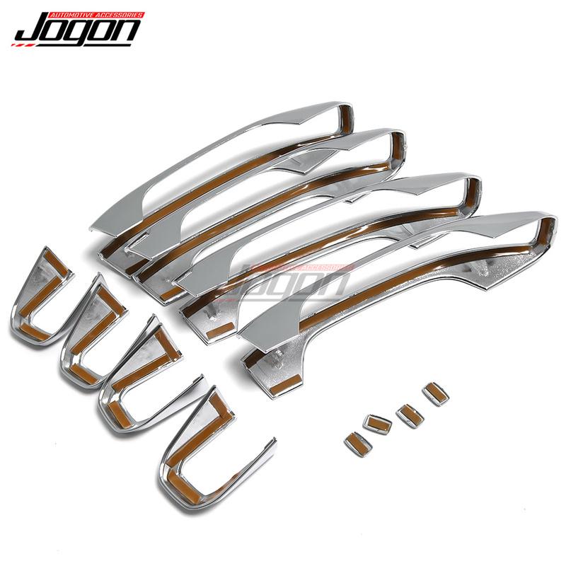 For Chevrolet Chevy Suburban Tahoe For GMC YUKON XL For Cadillac Escalade Chrome Car Door Handle Cover Trim Car Handle Frame