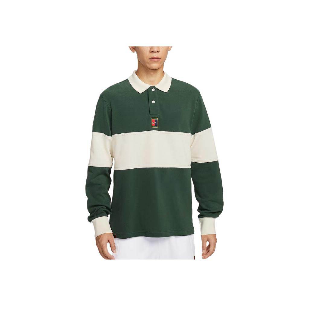 Nike Heritage Soft Collar Long Sleeve Polo Shirt Men tops HQ1749-323
