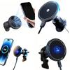 Sleek 15W 25W Magnetic Fast Charger Wireless Strong Car Phone Mount Holder for Device Safety Guard for Rough Road Excellent