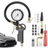 Tire Pressure Gauge Car Tire Pressure Gauge Automatic Heavy-Duty Portable Compressor Accessory Adapter Nozzle for RV Bike Atv