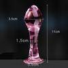 Candiway Exquisite Pink Crystal Glass Anal Plug Adult Masturbation Products Prostate Massager Erotic Toys For Couple (5