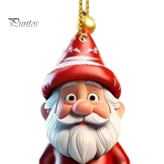 Weihnachtsschmuck, Cartoon-Schneemann/Weihnachtsmann, hängende Weihnachtsbaum-Dekoration, Feiertags-Acryl-Dekor für Weihnachten, Valentinstag, Winter-Party-Zubehör