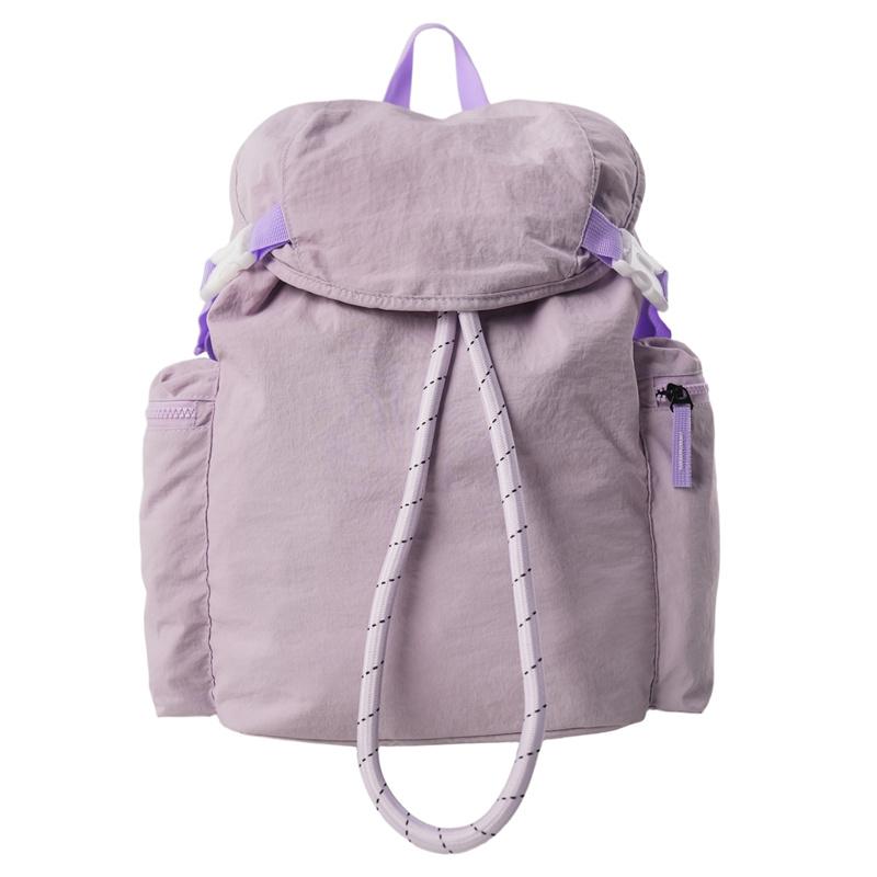 Solid Color Backpack Student Drawstring Schoolbag Large Capacity Backpack
