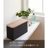 Yamazaki Sanitario Storage Case Brown, Approx. W23xD10.5xH14cm Lin, Toilet Area Organizer, Small Item Storage, Multi Case 4807, Approx.