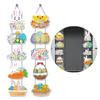 Cute Easter Rabbit Door Pendant Cartoon Party Door Couplet Happy Easter Wall Decor  Kids Gift