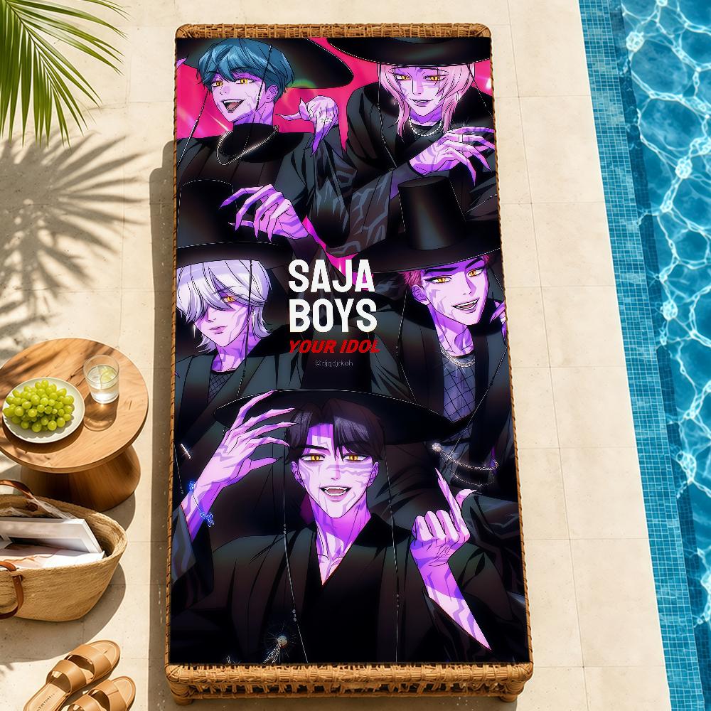 anime k-k-popS soft Beach Towel Trip swim d-demonS Pool bath h-hunters-S Gym M-Mira R-Rumi home room Z-Zoey meme Decor Gift