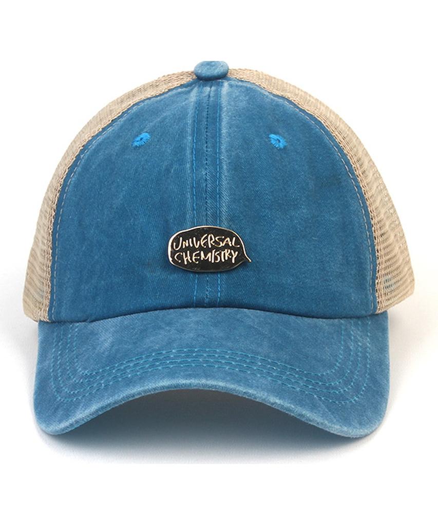 Yunibeosyeolkemiseuteuli Pigment Washing Blue Meshcap