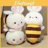 Bee Bunny Plush Toy For Girls With Pp Cotton Filling Cute Rabbit Gift For Kid