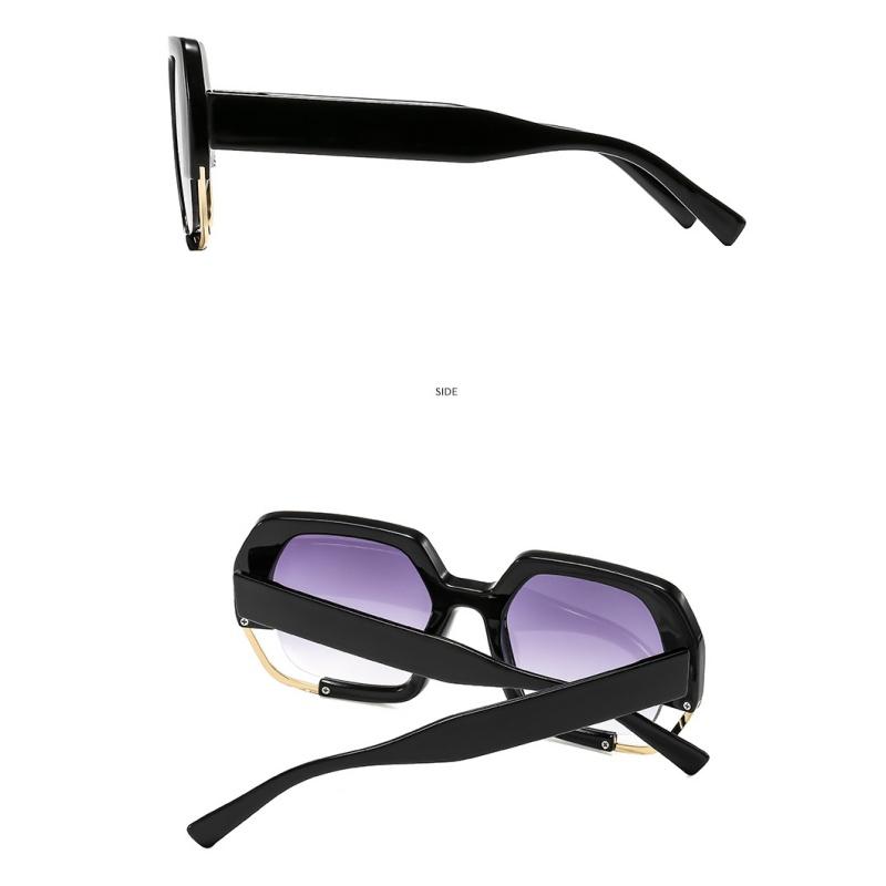 Women's sunglasses, men's and women's fashion square sunglasses, thick frame sunglasses