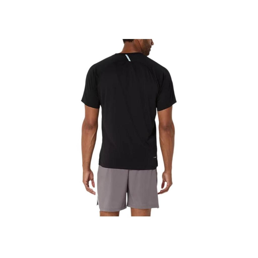 Asics Solid Color Pullover Round Neck Short Sleeve Raglan T-Shirt Men Tops Black 2031E888-001