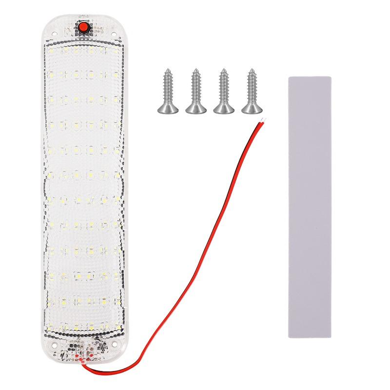 1pc Car Interior Led Light Bar White Light Tube with Switch for Van Truck RV Camper Boat Indoor Car Ceiling Lights Auto Parts