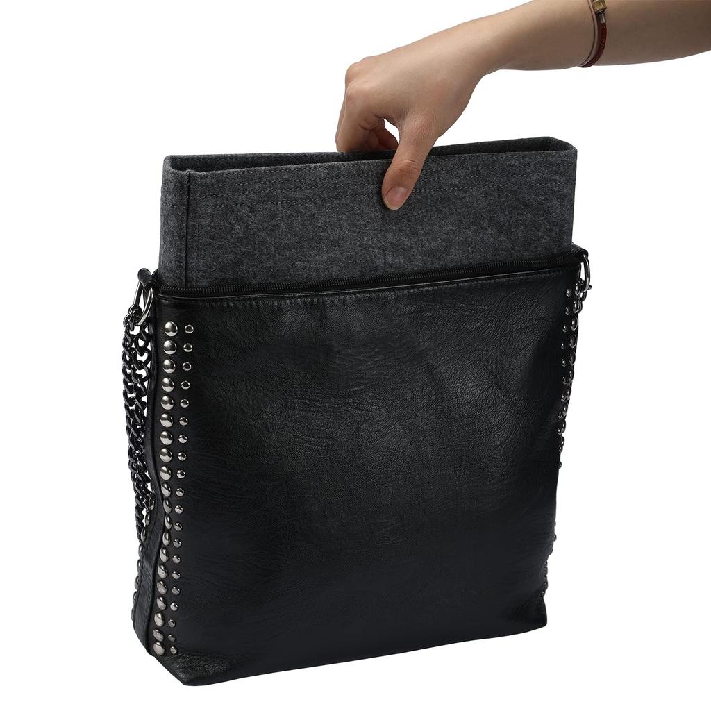 SHINGONE Horizontal Felt Bag-in-Bag, Suitable for Galleys and Luxury Bags, Zippered, Small Size, Lightweight, Organized, Inner Bag for Commuting,