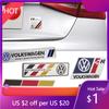 Ny Metallbilklistermärke Emblem Bakre Bakluckemärke Dekaler För Volkswagen Rline GTI Golf Bora Beetle Scirocco POLO Sharan Sagitar