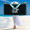 Port Adelaide Power Print Beach Towel, Large Soft Quick Dry Towel for Beach Camping Swimming