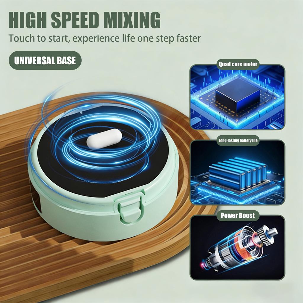 Automatic Stirring Mug with Magnetic Stirrer and Digital Temperature Display Stainless Steel Inner Cup for Hot Beverage Mixing and Heating