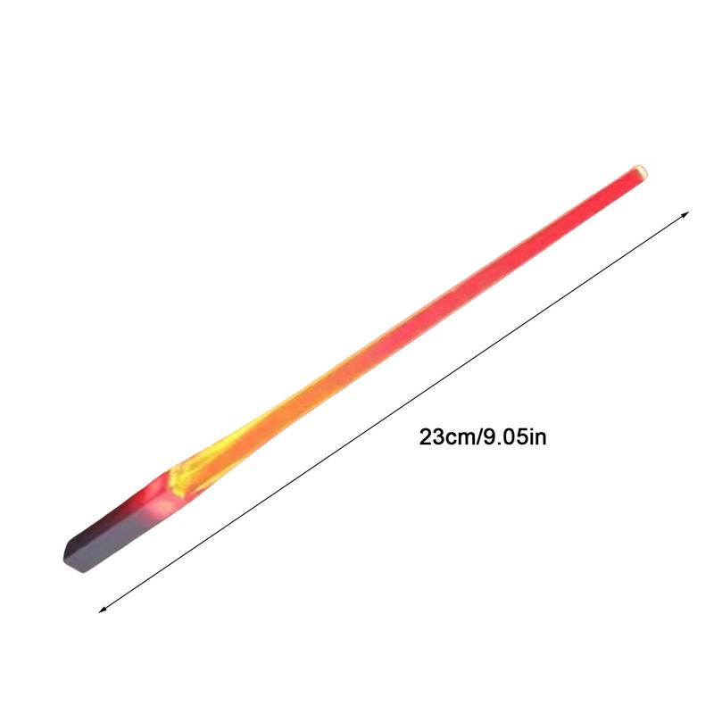 

1 пара светодиодных световых мечей, светящиеся палочки для еды, съемные, моющиеся, многоразовые, посуда без бисфенола А для кухни, ужина, тема Звездных войн