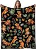 1PC Handdraw Cute Cats Pattern Throw Thin Blanket Gifts for Couch Bed Car Home Camping For Cute Animals Lovers All Season Use