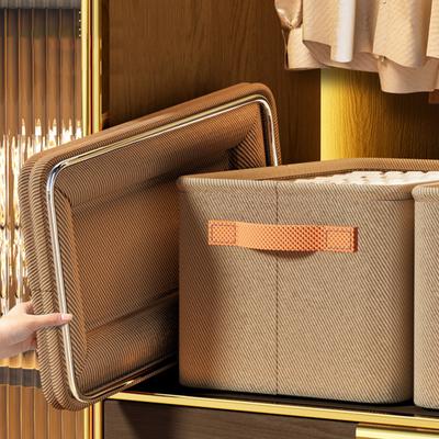 Non-Woven Closet Organizer Wardrobe Clothes Sweater Storage Basket Sweatshirt Jeans Storage Box Home Supplies