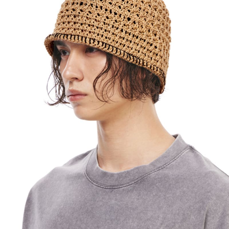 

САМАЯ ЛУЧШАЯ Вязаная шапка-бини Коричневая FREE