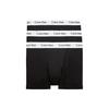 Boxeri din Bumbac Elastic cu Talie Medie 3 Perechi Lenjerie Intimă Bărbați Negru U2662G001