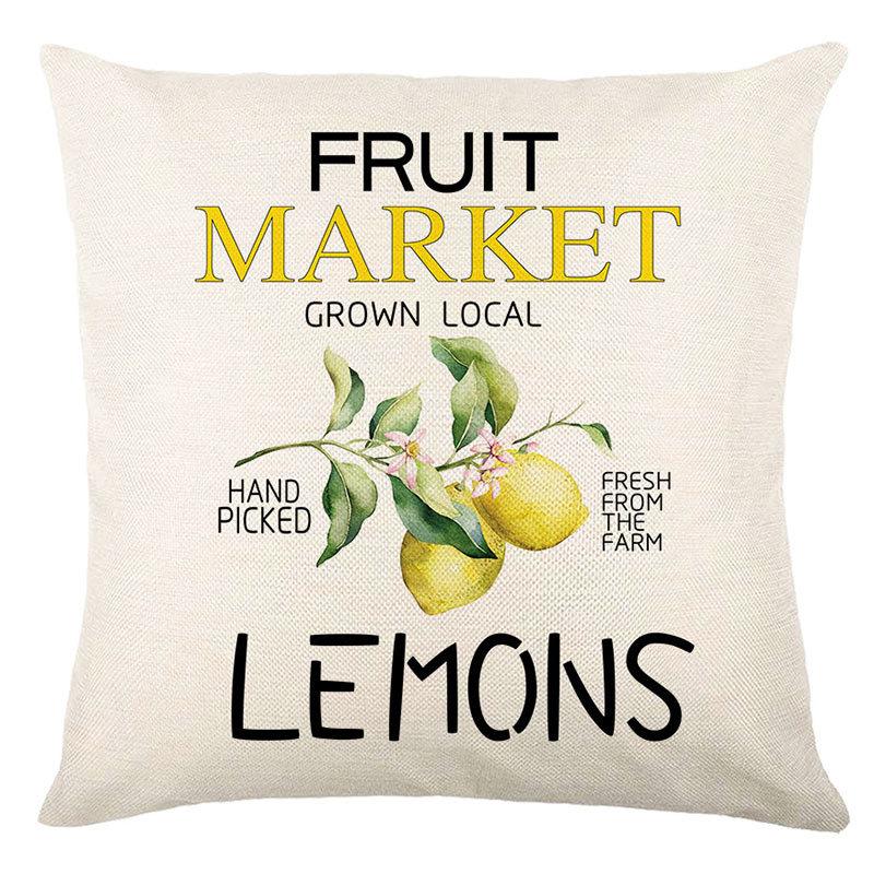 Pillow Farm Sunflower Pillow Cover Happy Summer Thanksgiving Car Waist Support Cushion Home Pillow Cover