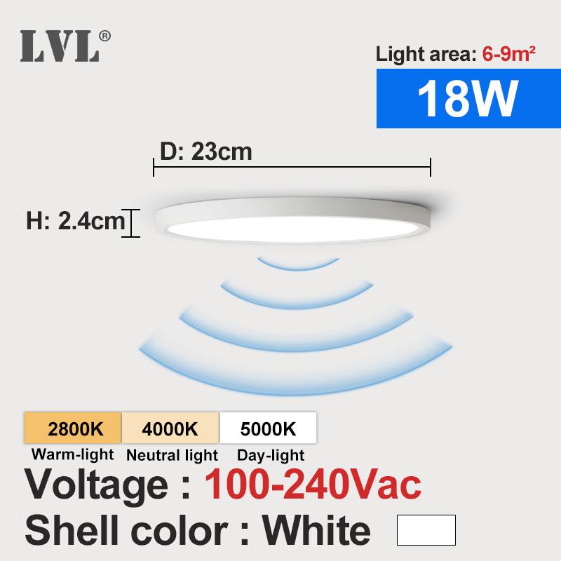 LED Radar Induction Ceiling Light 5.8G 110V 220V Motion Sensor Surface Mounted Modern Ceiling Lamp For Hallways Corridor Aisle changeable
