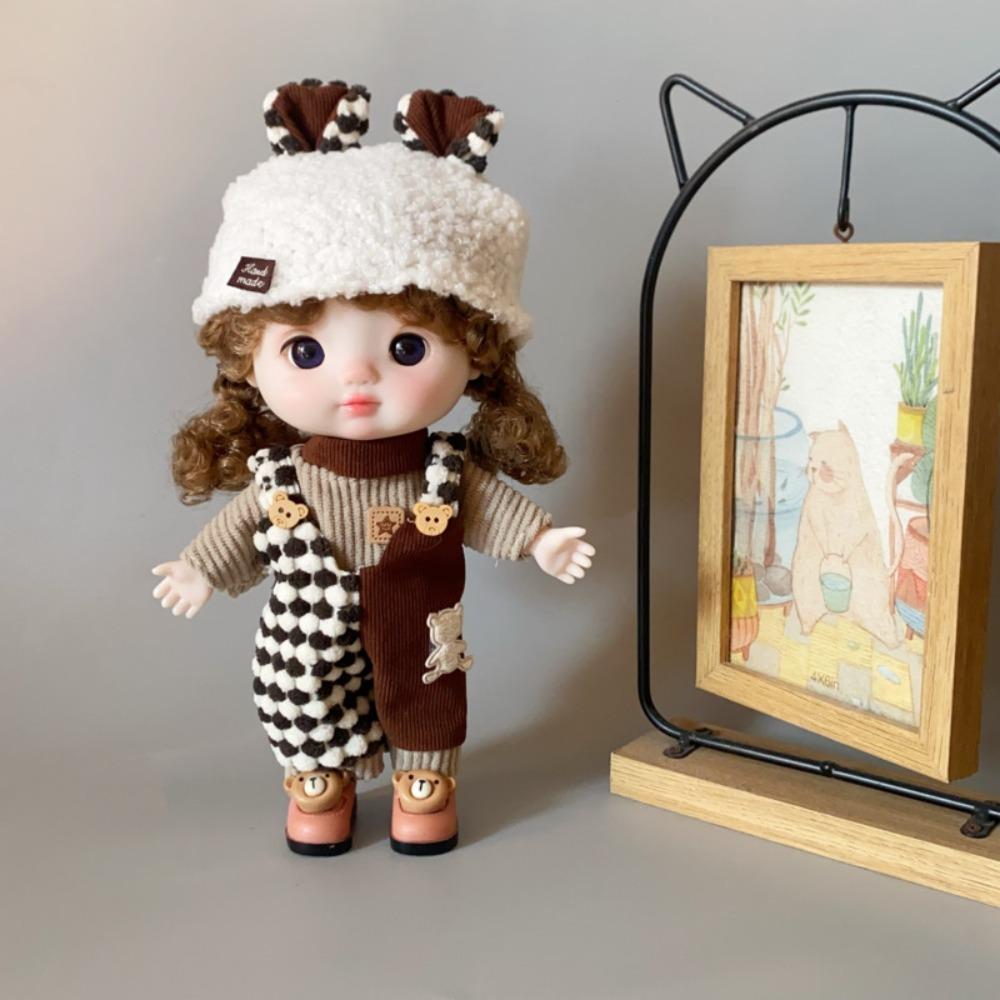 DIY 1/6 BJD Skirt Handmade Doll'S Overall Fashion 30cm Doll Clothes  Kids Gift