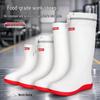 DR.ARCTIC Men's Reflective Ankle Rain Boots - Stylish, Round Toe, Anti-Slip.