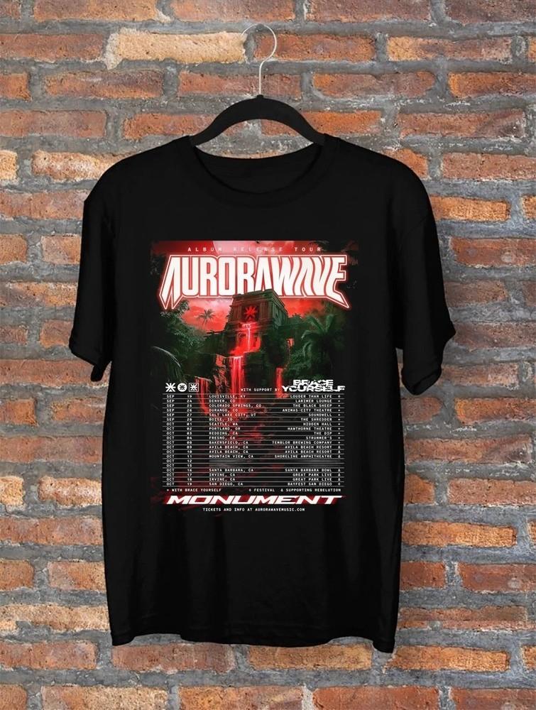 Aurorawave Band Monument Tour 2025  All Size S-3XL Gift Fan Unisex T-Shirt M