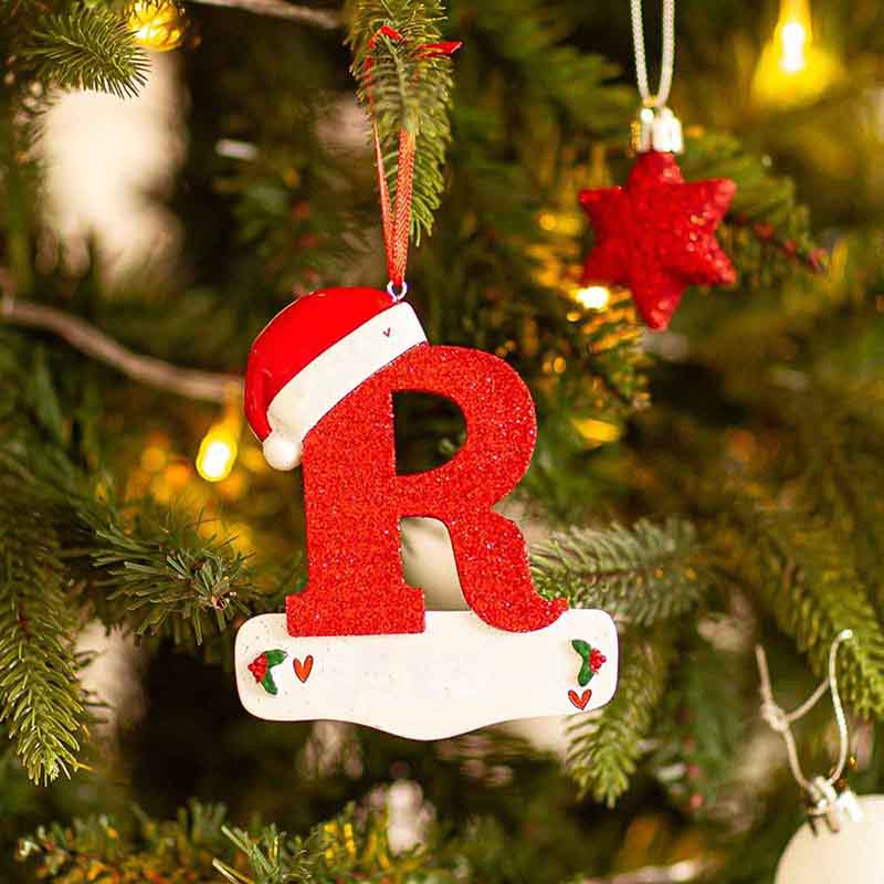DIY Christmas Tree Decoration Letter Pendant 26 Letters Home Decorations Holiday Xmas Ornament New Year Nativity Decoration 2025