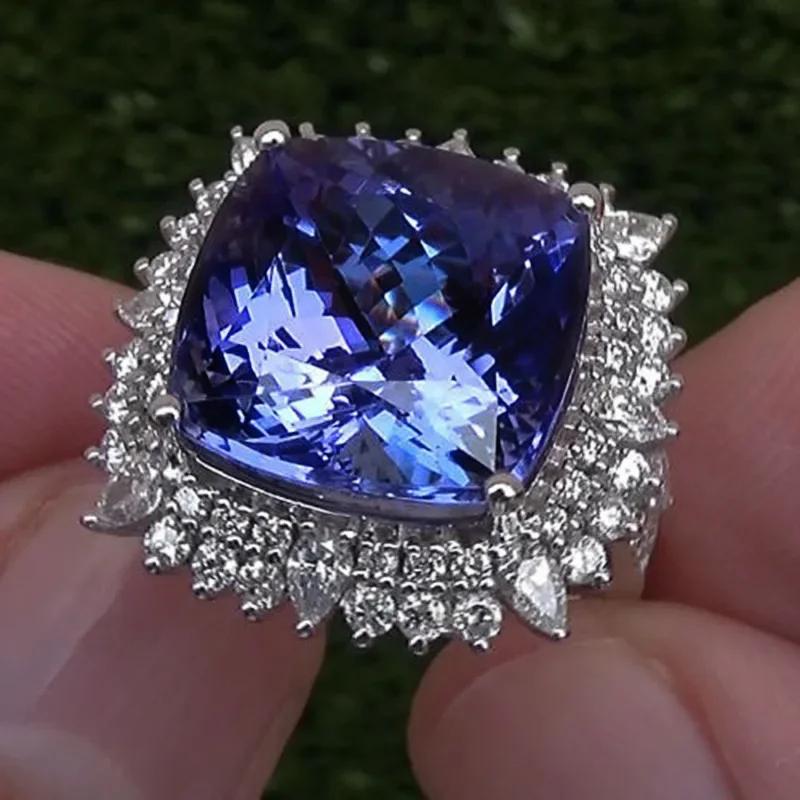 2026 New Sea Blue Cubic Zirconia Ring - Personalized Wedding Party Gorgeous Accessories of Special Interest To Women