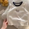 Kids Summer Cotton Cartoon Tank Top Boys Girls Round Neck Sleeveless T Shirt Block Vest For Toddler