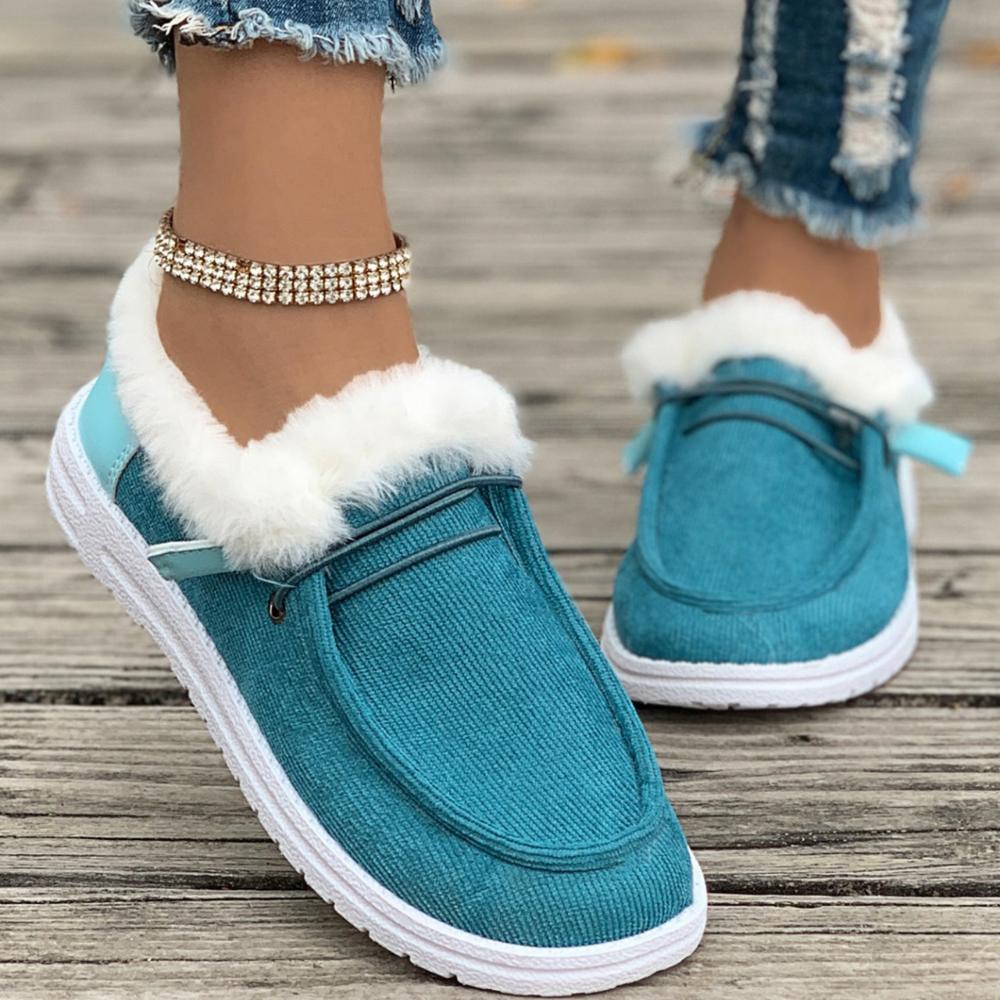 2025 Fur Casual Flats Cotton Boots Winter New Sport Platform Fashion Work Shoes Women Winter New Luxury Hot Plush Boots Mujer