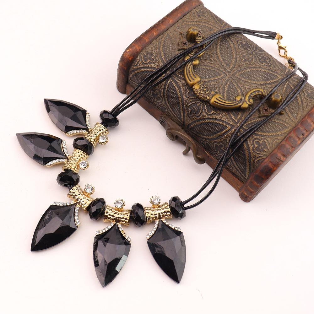 Ethnic Style Jewelry, Tibetan Jewelry Natural Turquoise Necklace, Retro Pendant Blue Turquoise Necklace N789