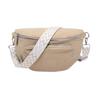 Corduroy Chest Bag for Women Crossbody Fanny Pack Casual Bum Sling Bag with Adjustable Strap
