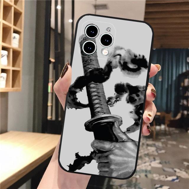 

Чехол для телефона Iphone 14 Pro Max 13 12 11 Pro Max Xs Xr X 12mini 7 8 Plus Se, чехол в японском стиле самурая, принципиально iphone 14
