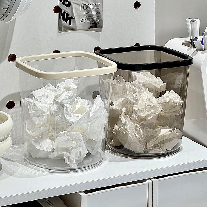 Multi-functional Tea Leaves Bin: Stylish Desktop Waste Basket & Kitchen Draining Basket