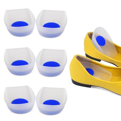 Heel Silicone Heel Pad Sports Shock Absorbing Insole Super Soft Heel Women's and Men's Thickened Goblet Half Size