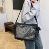 Clear Transparent Pocket Itabag College Style Crossbody Bag Badge Display Shoulder Bag  Girl