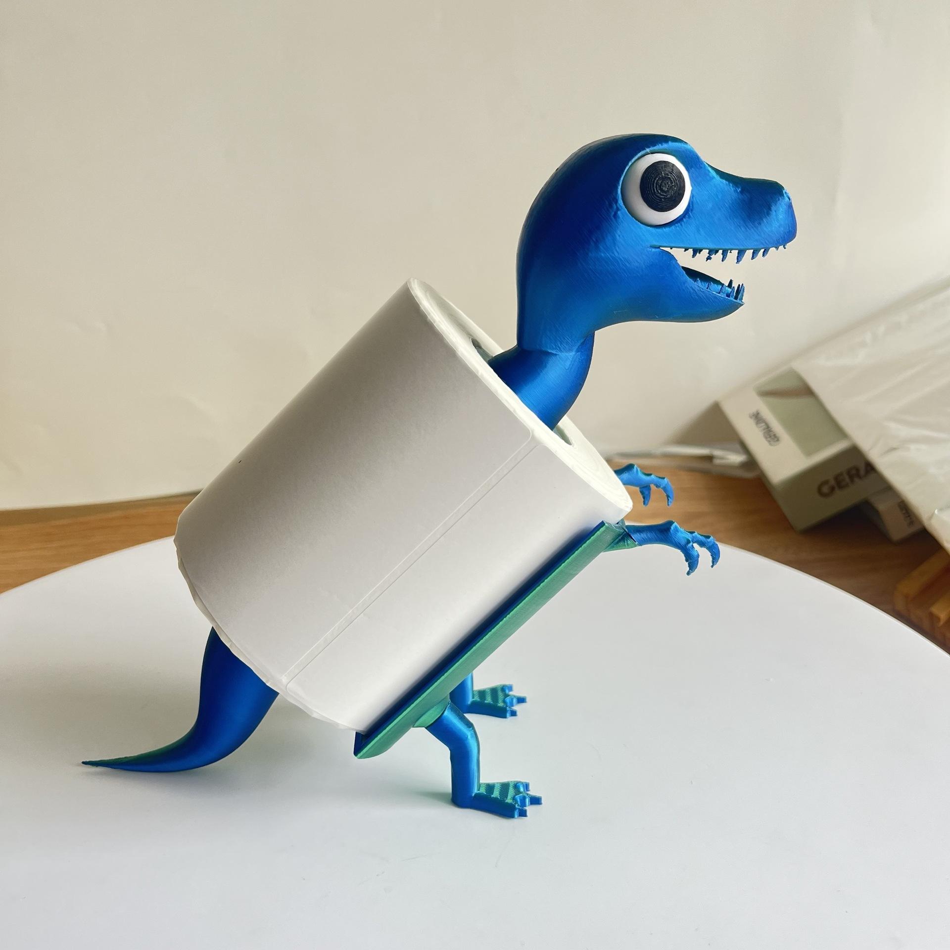 

portable Dinosaur-designed toilet paper holder 3D printing desktop display bathroom toolds merchandised home household
