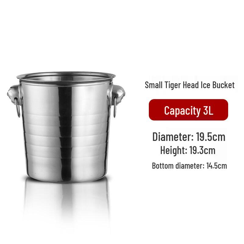 ZISIZ Stainless Steel Ice Bucket