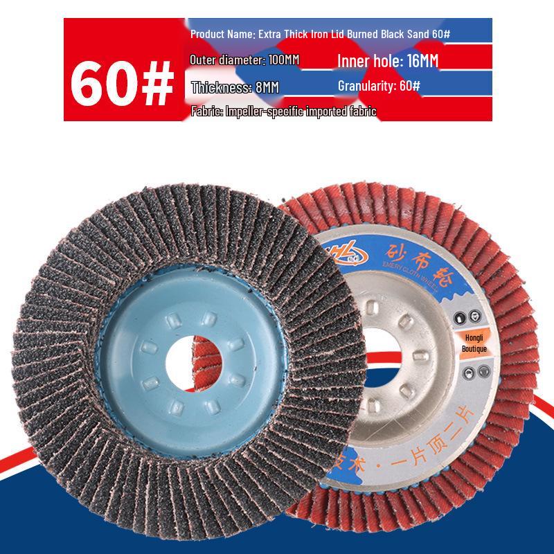 Durable 100 Type Flap Disc for Metal Polishing, Thickened Sanding Disc for Stainless Steel