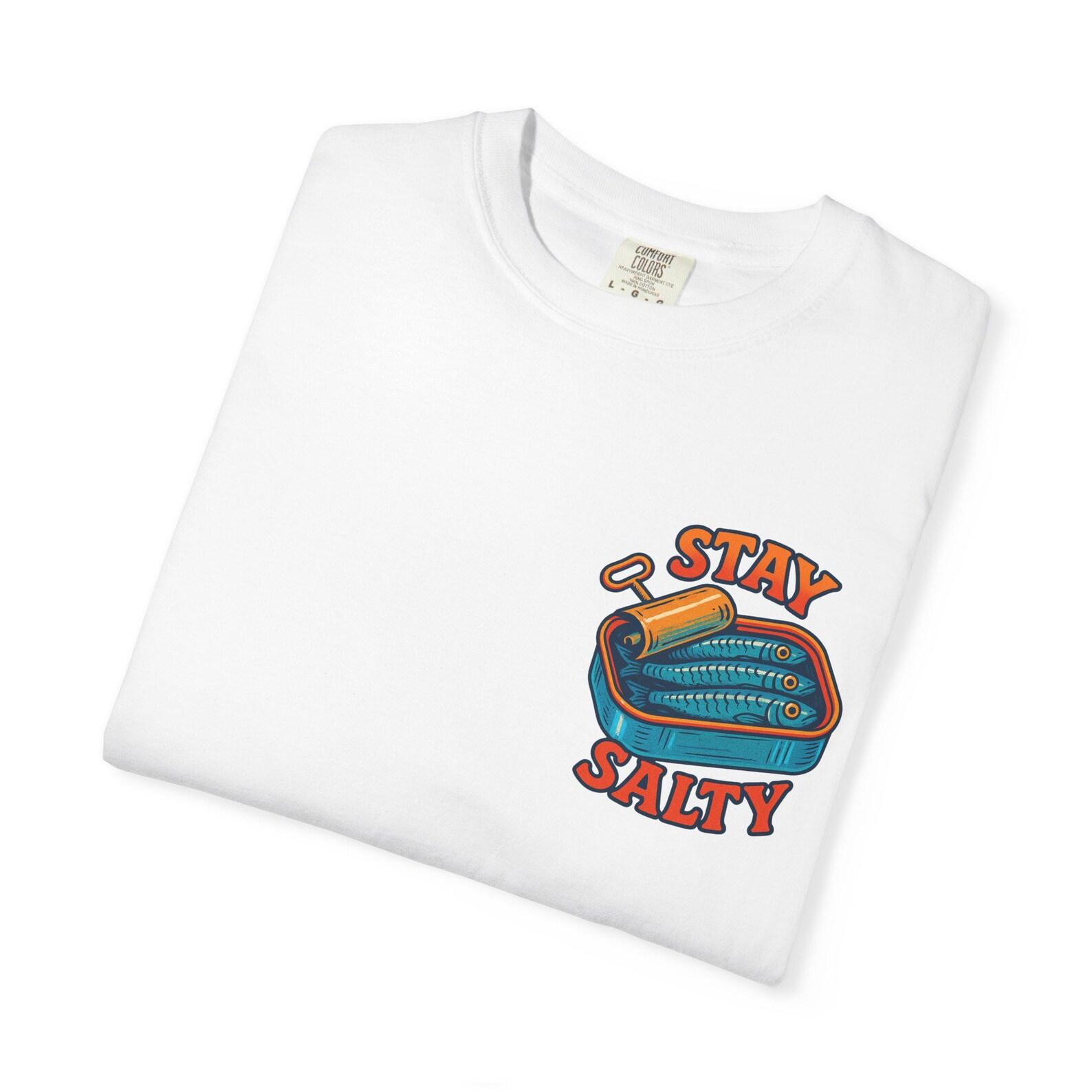 Stay Salty Sardines T-shirt | Retro Beach Design L